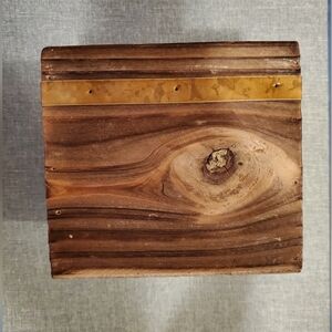 Rustic Planter Pot - Wooden Ashland - BNWT